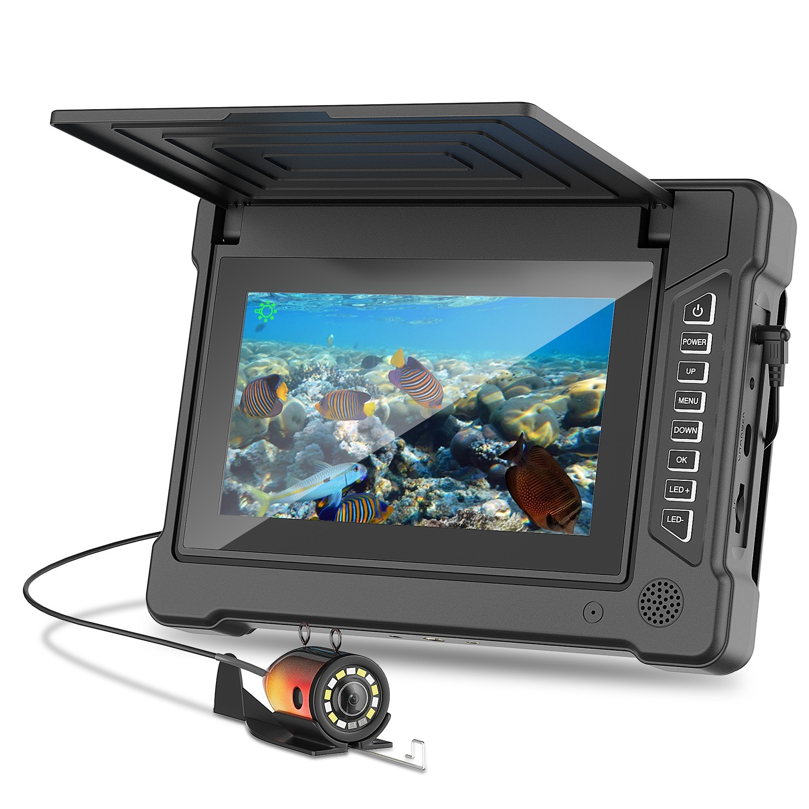 Fish Finder Cable - 7인치 15M 1200TVL 수중 낚시 카메라