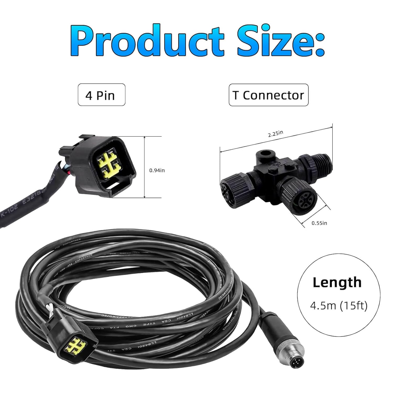 Fish Finder Cable - 엔진 인터페이스 케이블 NMEA2000 연결용 T