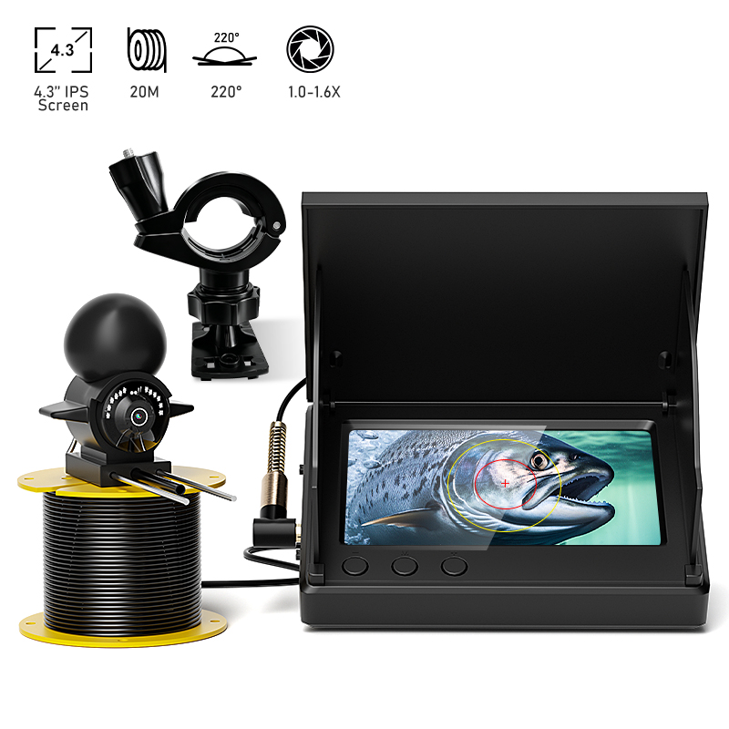4.3인치 LCD 휴대용 어군탐지기, 20m 수중 카메 - Fishing Camera 리뷰 및 가격