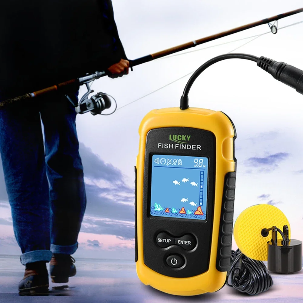 행운의 LCD 컬러 스크린 휴대용 유선 어군 탐지기 1 - Fish Finder Gps 리뷰 및 가격