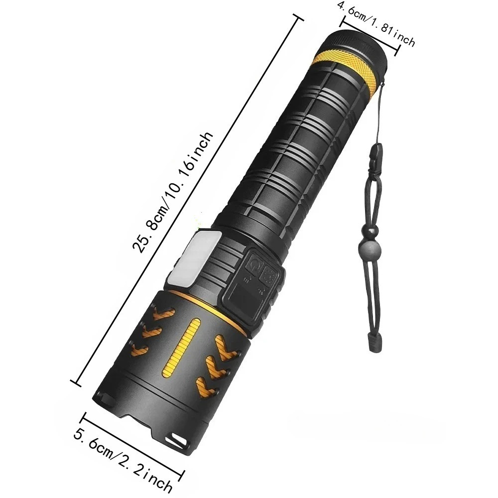 고출력 LED 손전등 줌 가능 타입-C 충전식 작업등  - Fishing Light 리뷰 및 가격
