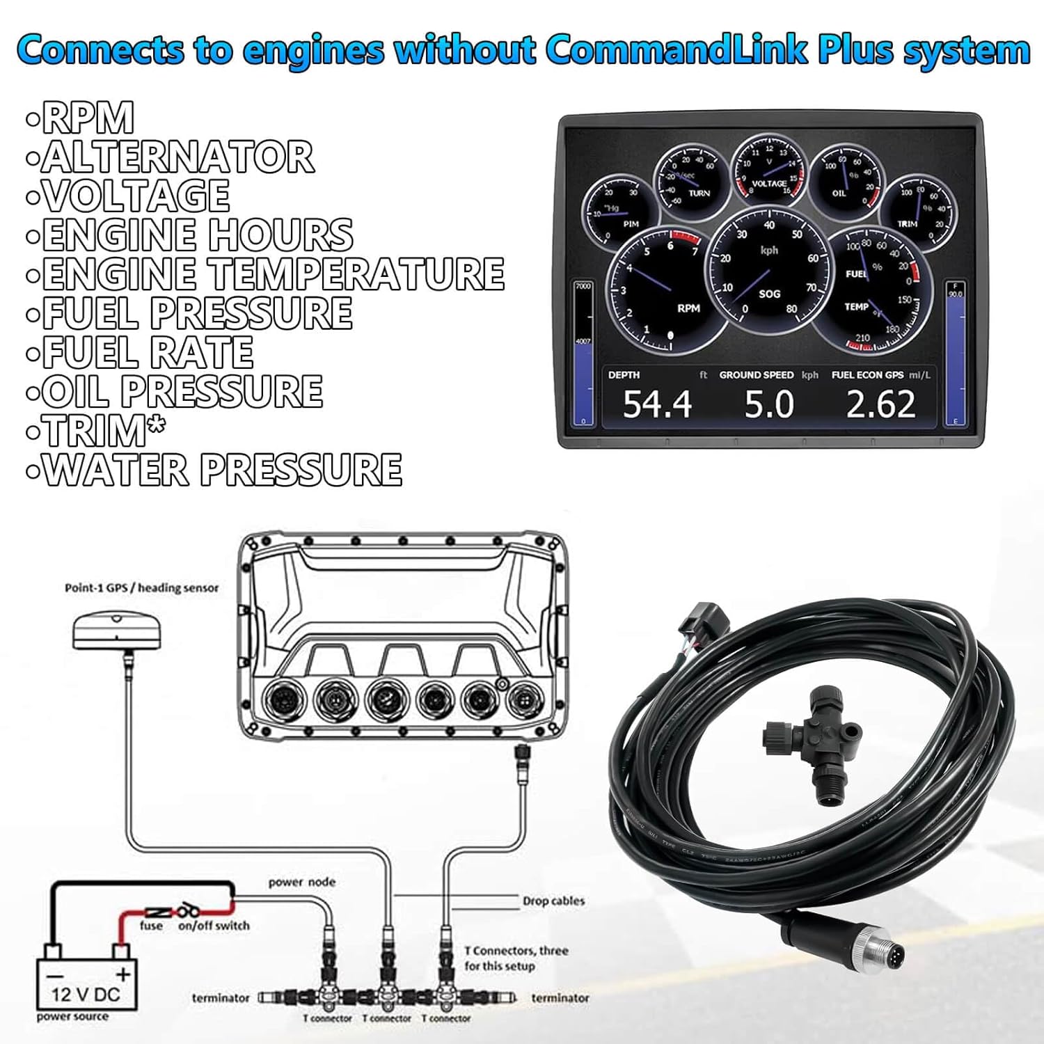 엔진 인터페이스 케이블 NMEA2000 연결용 T 커넥 - Fish Finder Cable 리뷰 및 가격