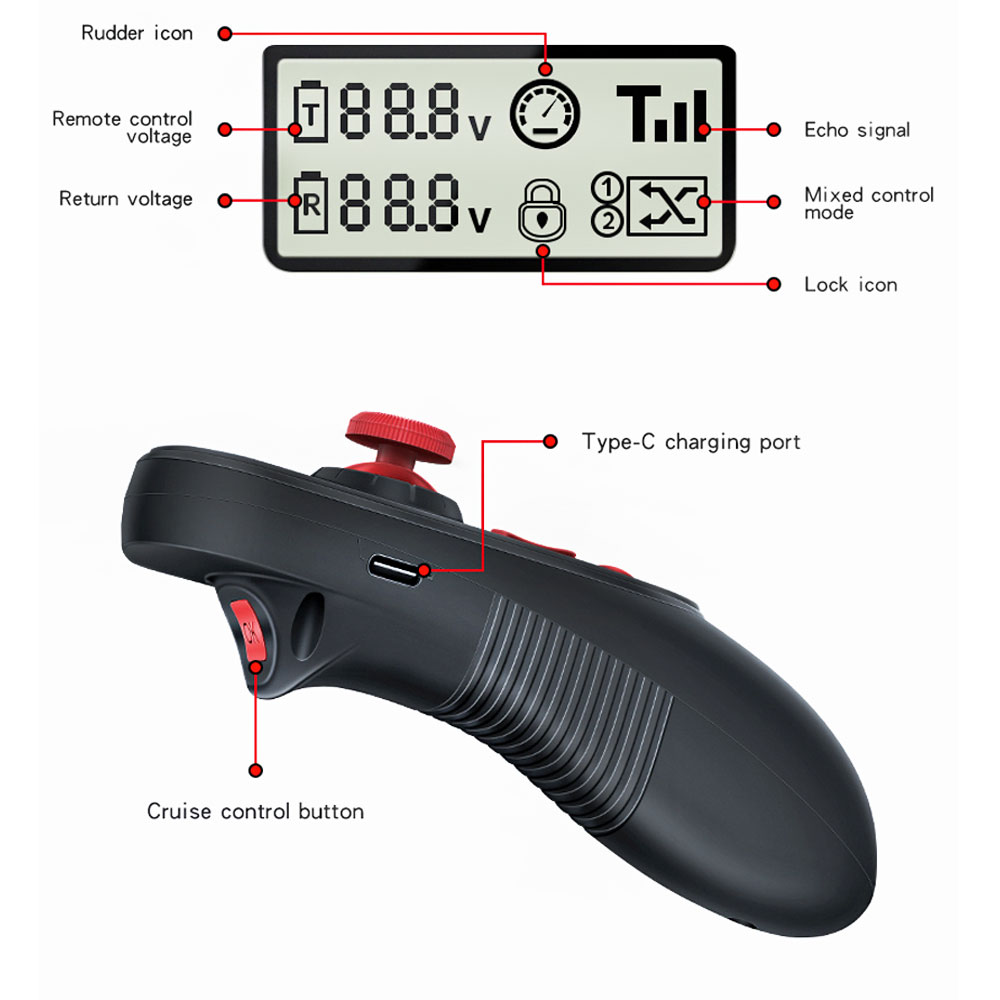 HOTRC DS600 무선 원격 제어 업그레이드 시스템 - Fish Finder Battery 리뷰 및 가격