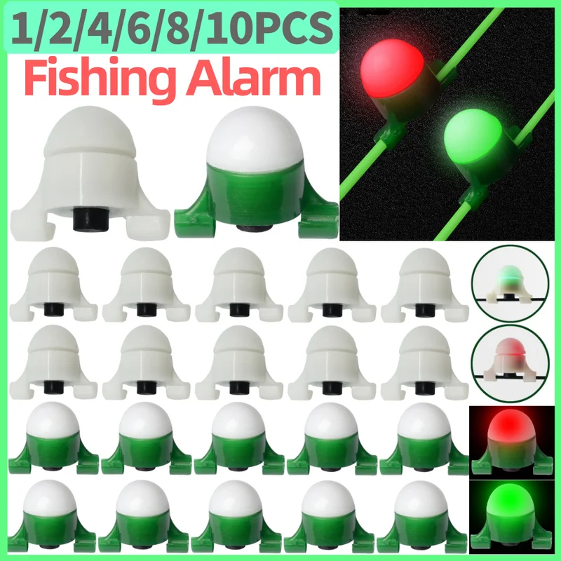 2-8개 LED 야간 낚시 알람 라이트 낚싯대 끝부분  - Fish Alarm 리뷰 및 가격