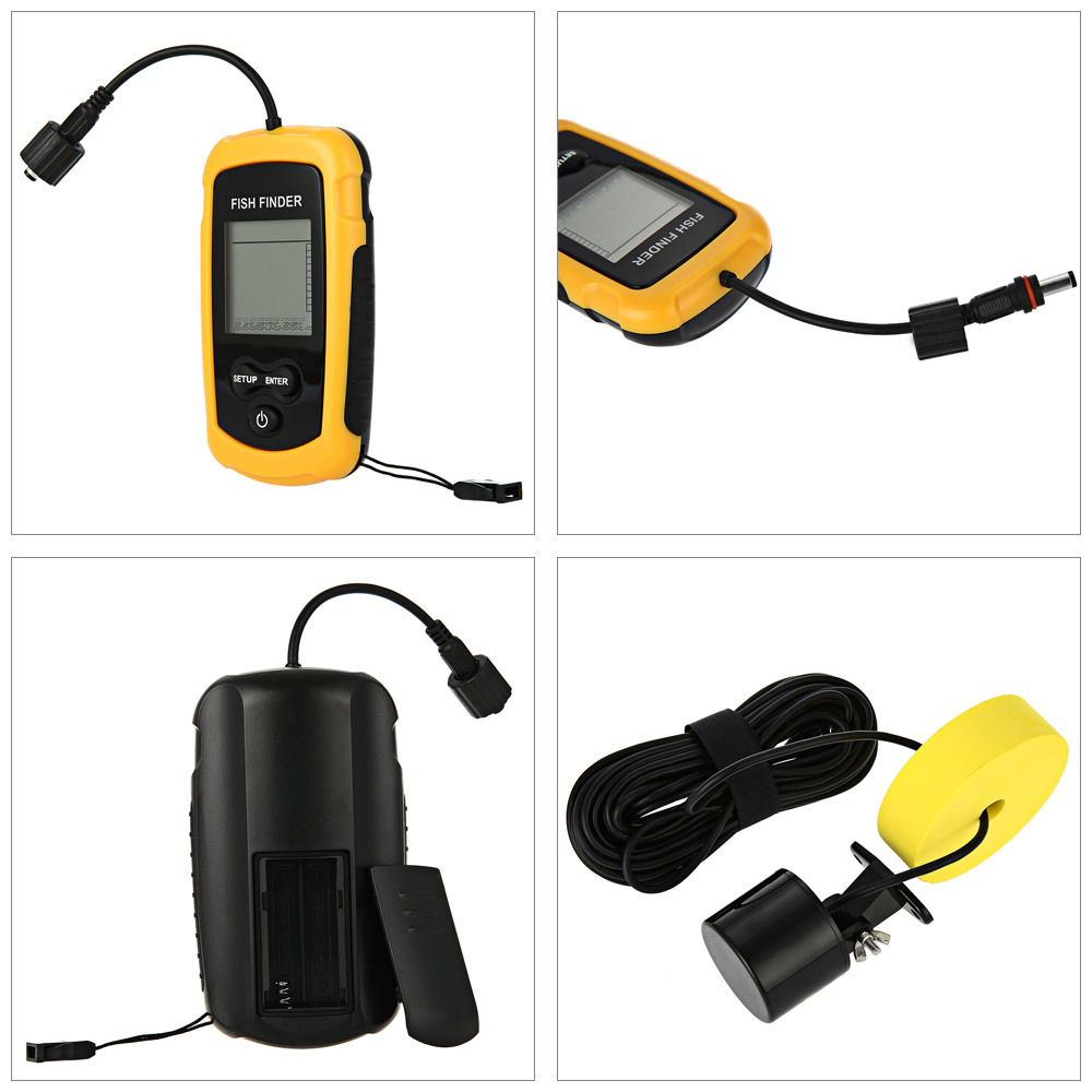 알람 100M 휴대용 수중 음파 탐지기 어군탐지기 소나 - Fish Finder Transducer 리뷰 및 가격