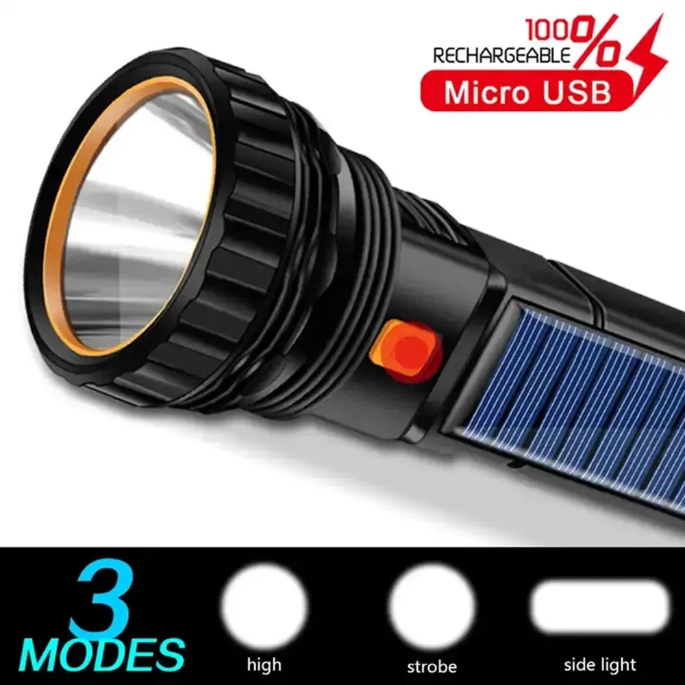 1PC 다기능 태양열 LED 손전등 야외 장거리 토치  - Fishing Light 리뷰 및 가격